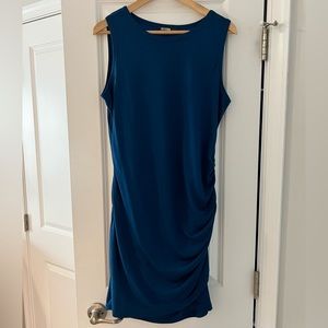 Blue fitted dress